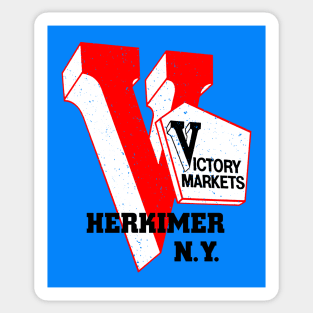 Victory Market Former Herkimer NY Grocery Store Logo Sticker